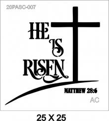 Stencil   He is Risen 20PASC007