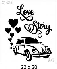 Stencil Love Story 21-242
