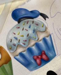Stencil  Minie/Pato Donald  Cup Cake 23-185