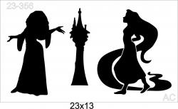 Stencil Rapunzel 23-356