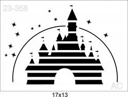 Stencil Castelo Disney  23-358