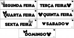 Stencil Semaninha Minie/Mickey 23-349