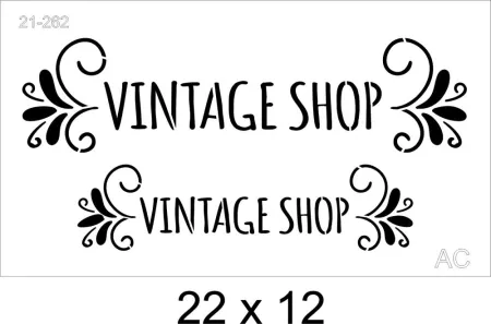 Stencil   Vintage Cod 21-262