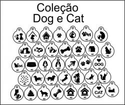 Stencils em miniatura CAT E DOG  COD 19min007