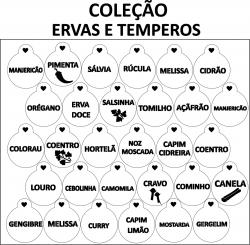 Stencils em miniatura ERVAS E TEMPEROS COD 22min001