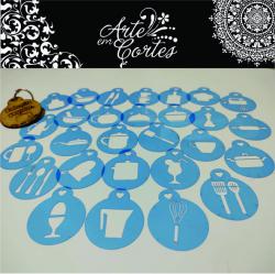 Stencils em miniatura COZINHA COD 21min001