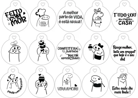 Stencils em miniatura Flork  COD 22min002
