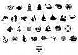 Stencils em miniatura Fundo do Mar  20min016