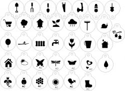 Stencils em miniatura JARDIM COD 17min005