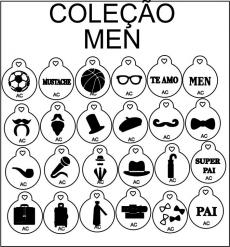 Stencils em miniatura MEN COD 19min009