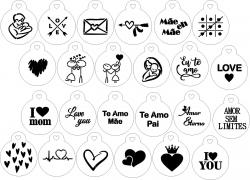 Stencils  miniatura LOVE  19min014
