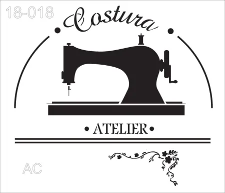 Stencils MAQUINA DE COSTURA COD 18-018