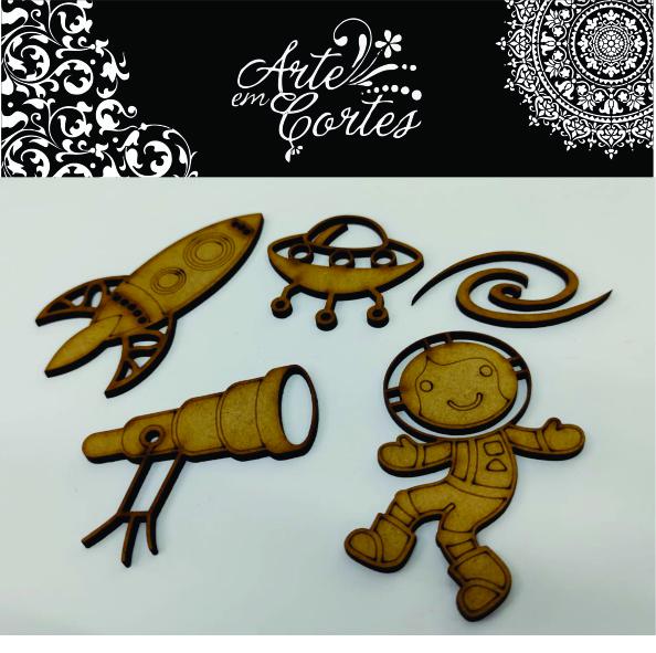 Aplique mdf  Espacial1- 22-001