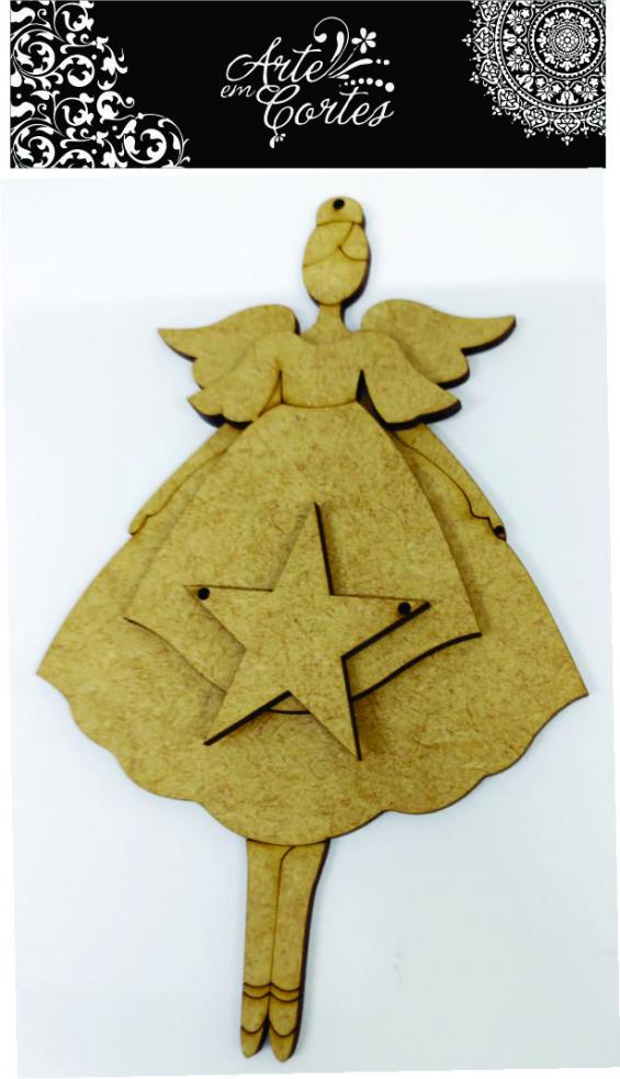 Aplique em mdf Anjinha 20-292
