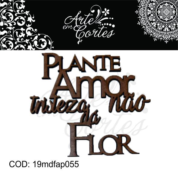 Aplique FRASES E PALAVRA  PLANTE AMOR 19mdfap055