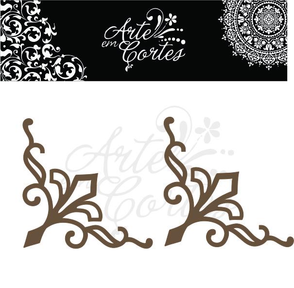 Aplique mdf  Cantoneira Arabesco  22-019