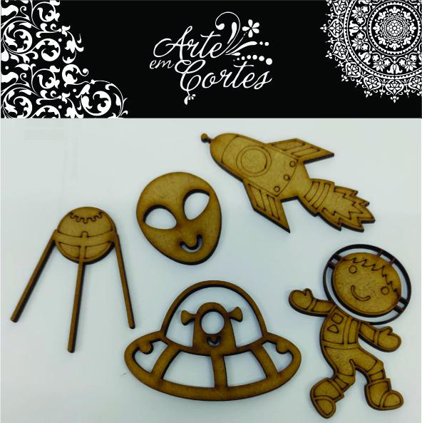 Aplique mdf  Espacial 3- 22-003