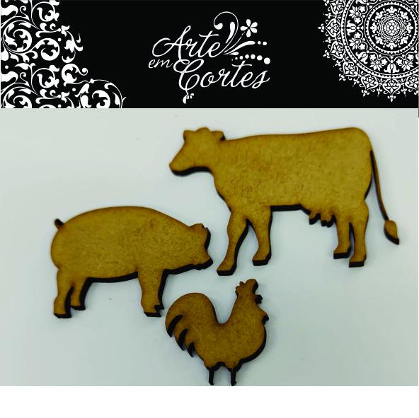 Aplique mdf  Farm House 22-038