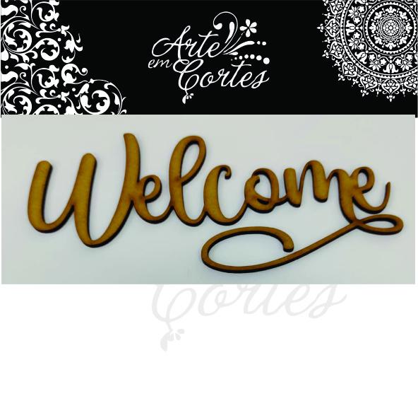 Aplique mdf  Welcome  22-027