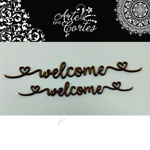 Aplique mdf  Welcome  22-025