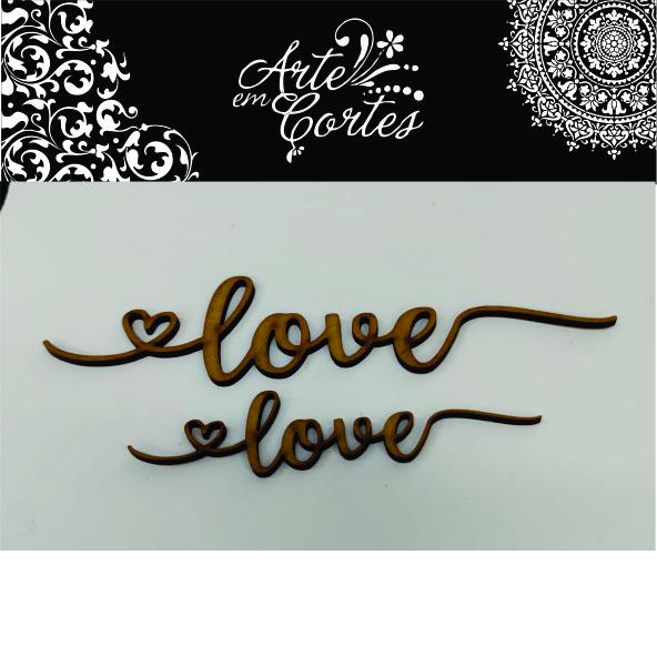Aplique mdf  Love  22-024