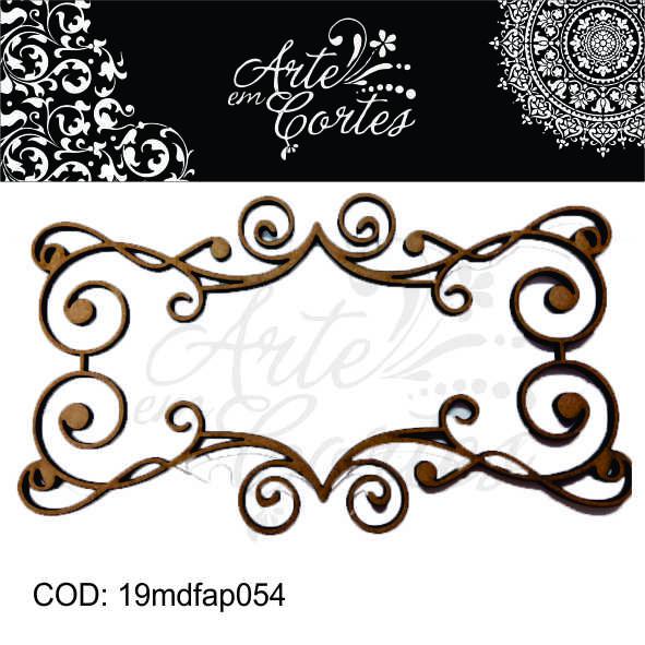 Aplique MOLDURA EM ARABESCO 19mdfap054