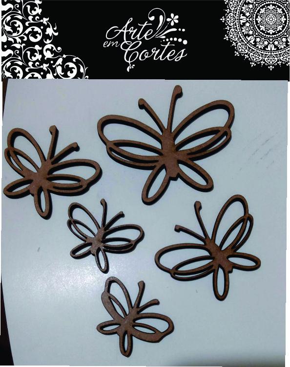 Apliques - BORBOLETAS. - COD 19mdfap007
