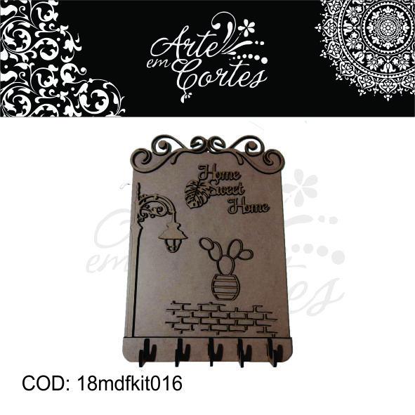 kit Placa em MDF 3mm SUCULENTAS 18mdfpl016