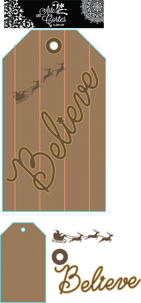 MDF-  Placa Believe 22-069