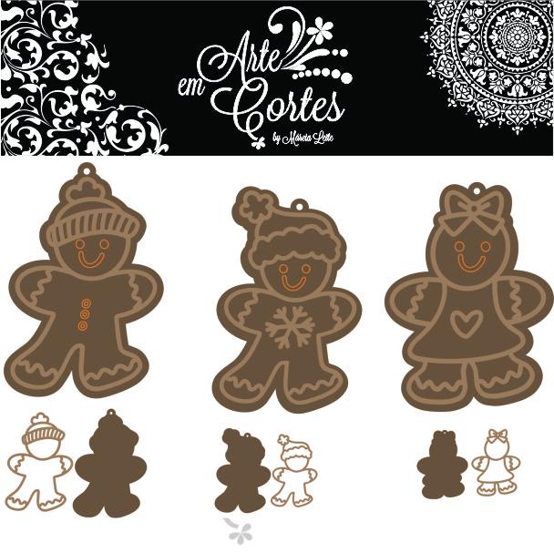 MDF-  Enfeites Ginger  22-075