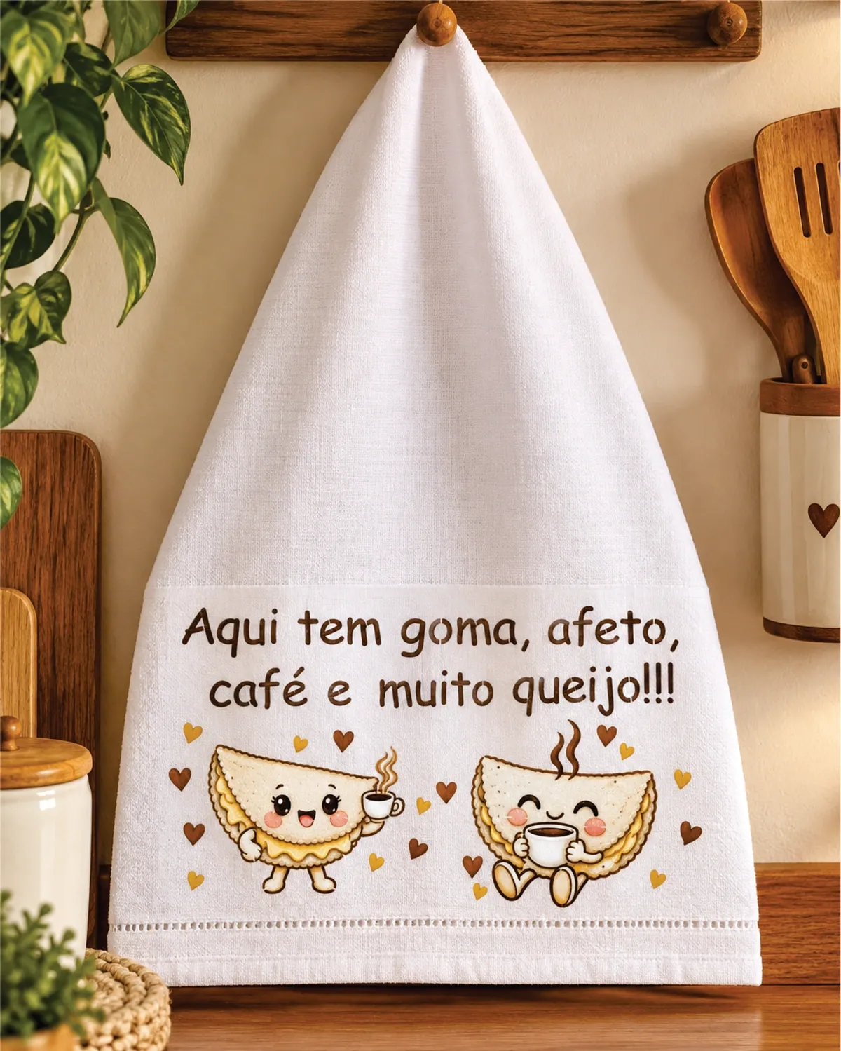 Stencil  Aqui tem goma, afeto tapioca   26-281