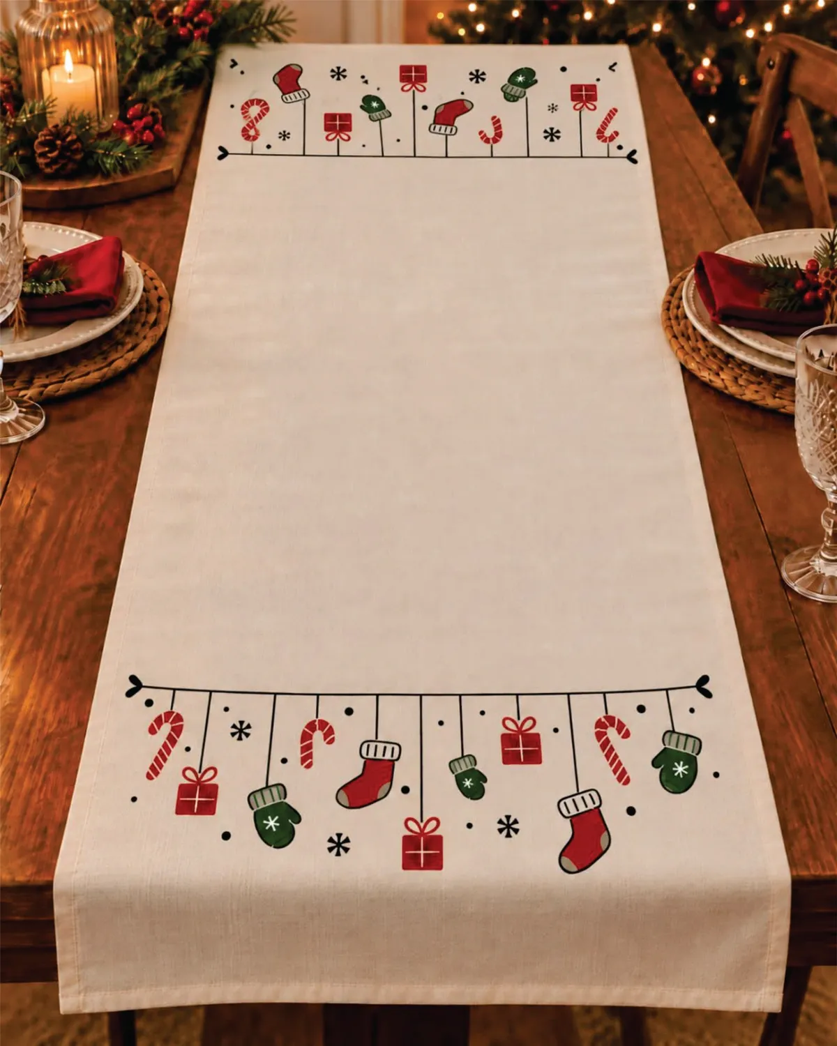 Stencil Enfeites de  Natal - 26-232