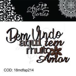 Aplique texto Aqui tem muito AMOR- 18mdfap214