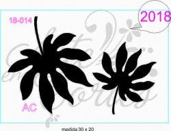 Stencil FOLHAS TROPICAiS COD: 18f014