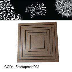 Aplique Moldura Quadrada - 18mdfapmod002