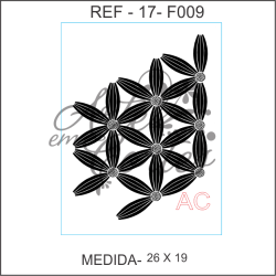 Stencil FLORES COD: 17f009