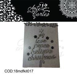 Kit parapintura ARVORE DE NATAL   18mdfkit018