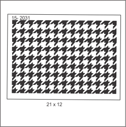 Stencil Estampa Pied  Poule 15fd031