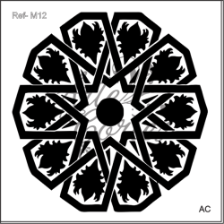 Stencil Mandala 18m012