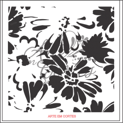 Stencil FUNDO FLORES COD: 16fd052