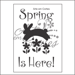 Stencil Texto PASCOA Cod - -16tx038