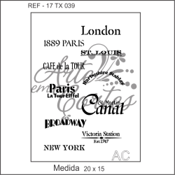 Stencil Texto CAPITAIS Cod -17tx039