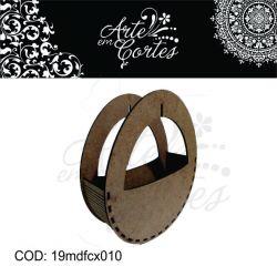 Cestinha oval de PASCOA  19mdfcx003