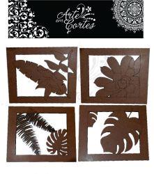 kit Placa em MDF 3mm SUCULENTAS 18mdfpl036