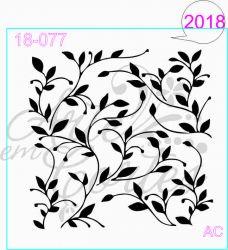 Stencil Fundo folhas 18fd077