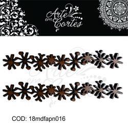 Aplique de FLOCOS DE NEVE  18mdfapn016
