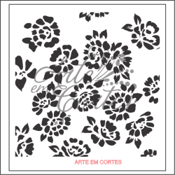 Stencil FUNDO FLORES COD: 16fd050