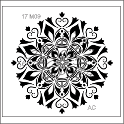 Stencil Mandala 17m009