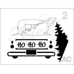 Stöncil de NATAL CAMINHONETE DO NOEL COD: 18n144