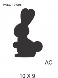 STENCIL Coelhinho de Páscoa    19PASC-006